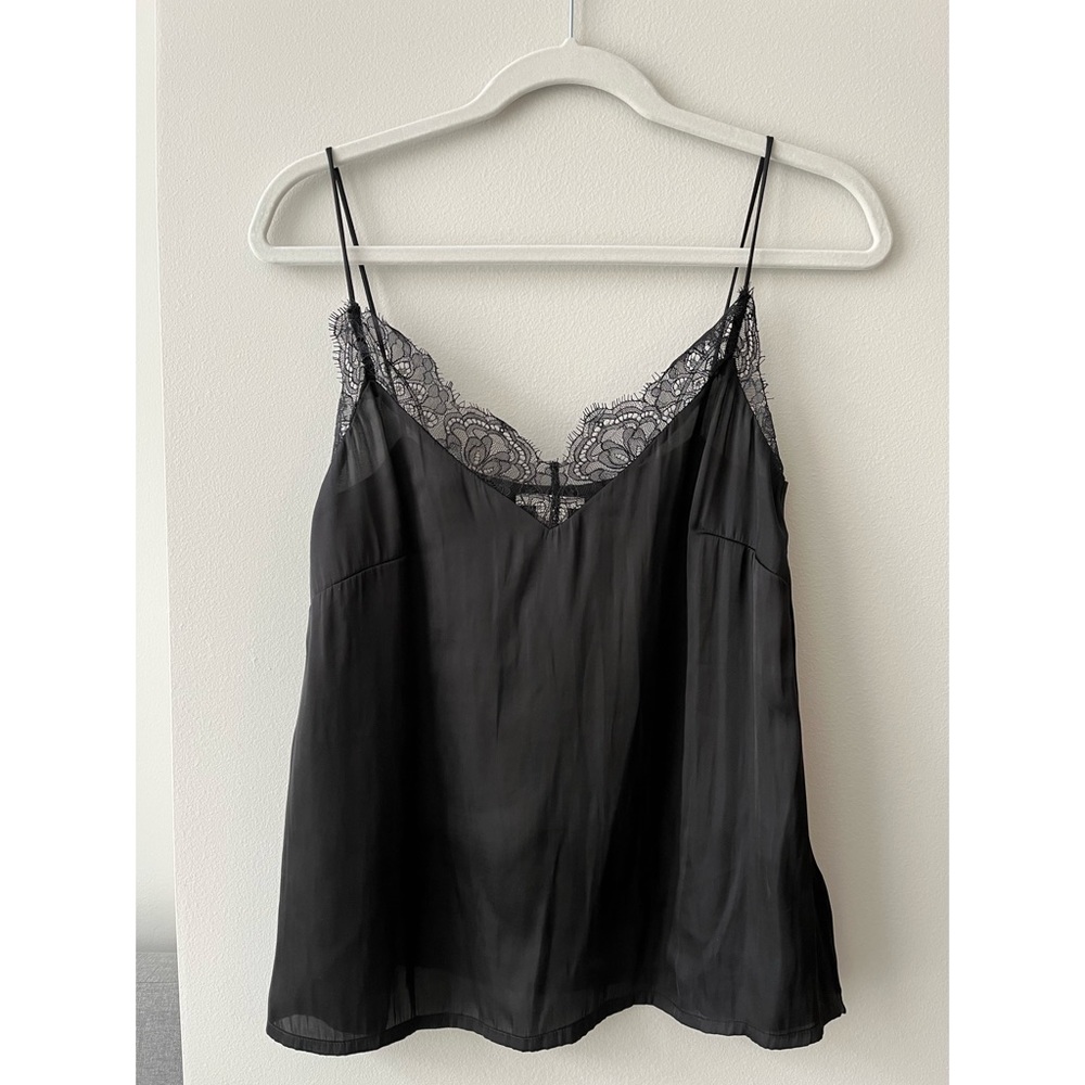 H&M black satin camisole top